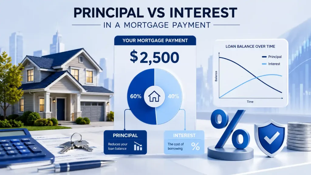 Mortgage principal vs interest payment breakdown