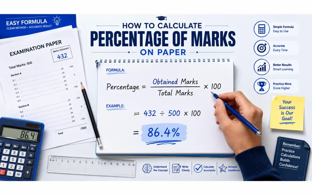 Percentage calculation guide with formulas and calculator examples