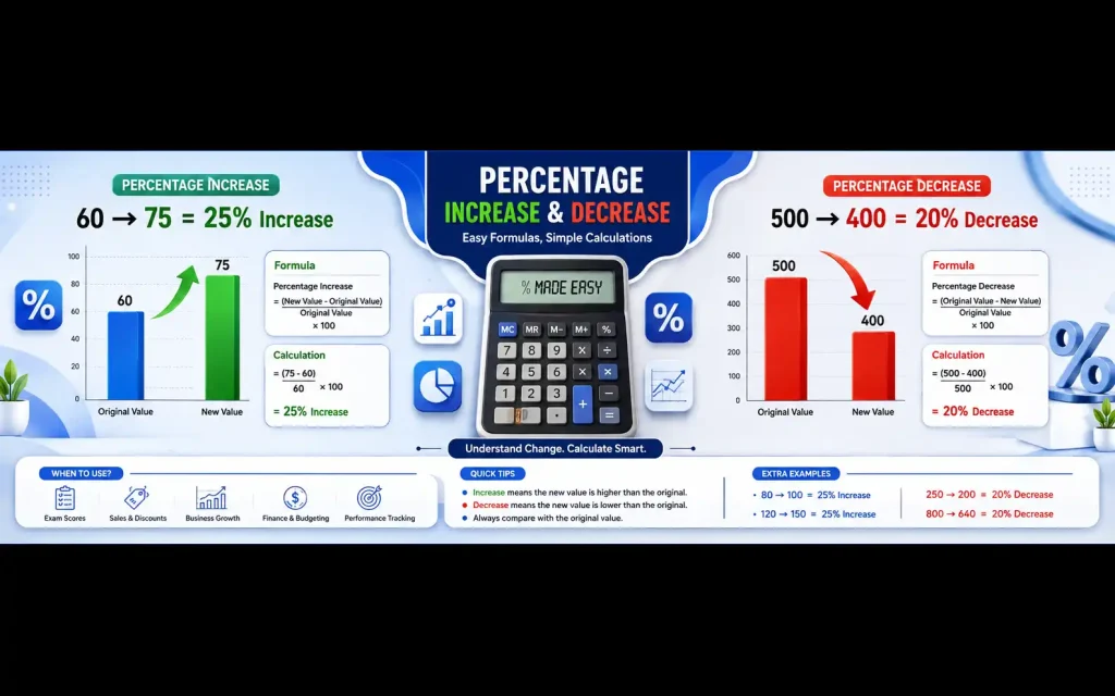 How to calculate percentage of marks on paper