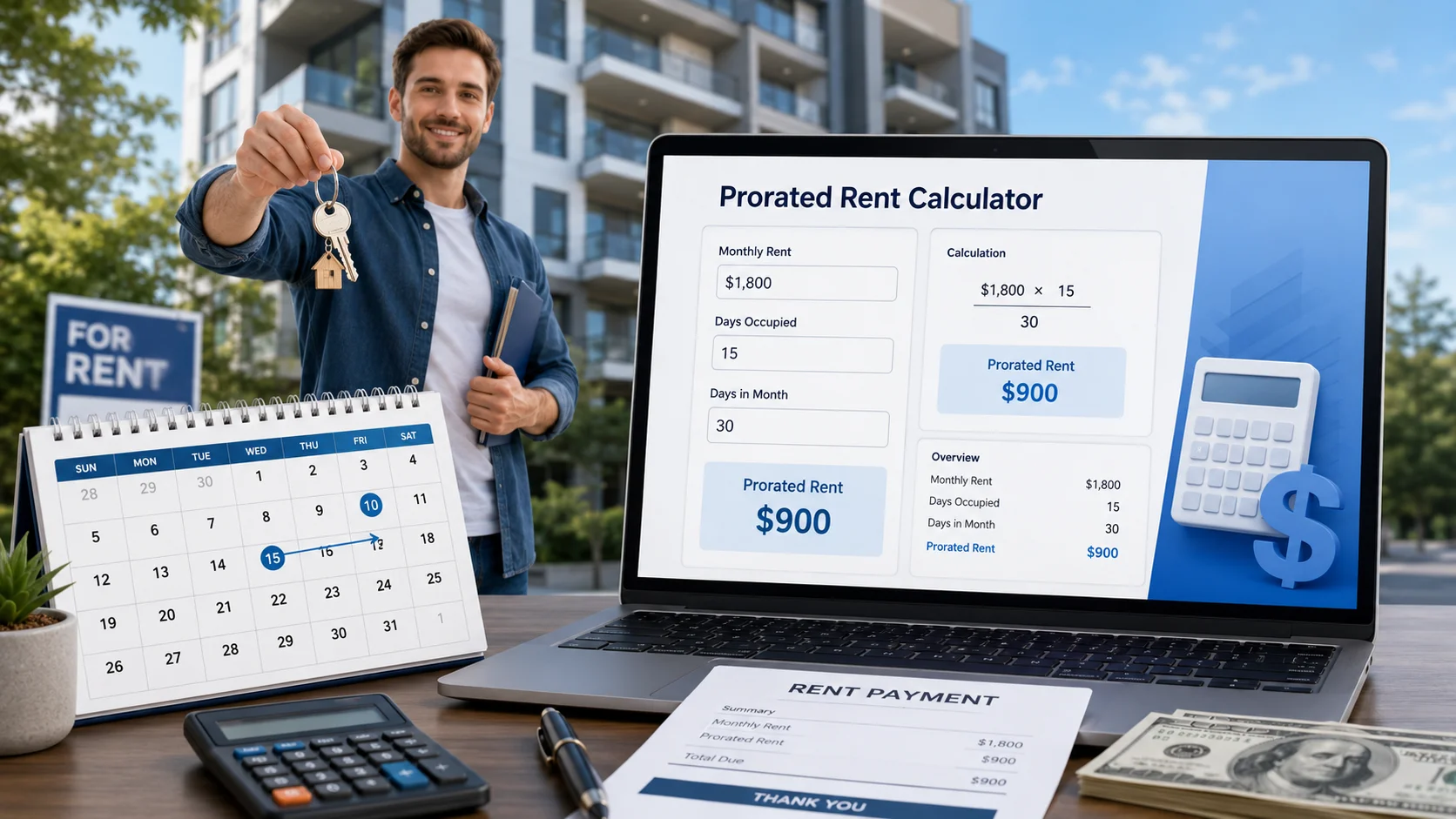 Rent affordability calculator comparing monthly rent budget and rent versus buy options