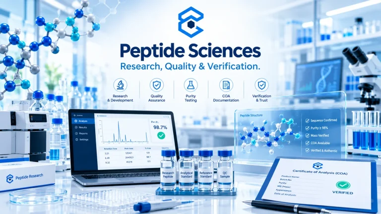 Peptide Sciences research peptides quality and verification